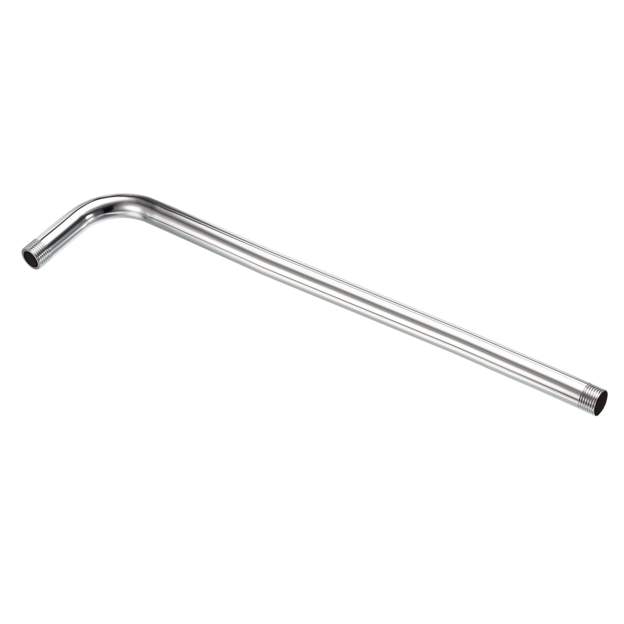 PATIKIL G1/2 Male Thread Shower Arm, 1 Pack 20.08" Length Stainless Steel Wall-Mounted Extension Pipe Connector for Fixed Shower Head, Silver