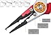 Booms Fishing X1 Aluminum Fishing Pliers Resistant Saltwater for Cutting Braid Line and Remove Hooks or Lure with Coiled Lanyard and Belt Holder Sheath 6 Color Available