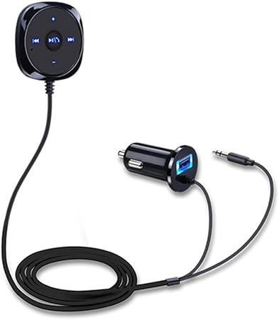 Amazon Fashionwu 車載用bluetoothオーディオレシーバー Bluetooth Aux ワイヤレスハンズフリー通話対応 車載充電器 カーステレオ Usbカーチャージャー付き 高音質 Ios Android スマートフォンに対応 シガーソケット充電器 車 バイク