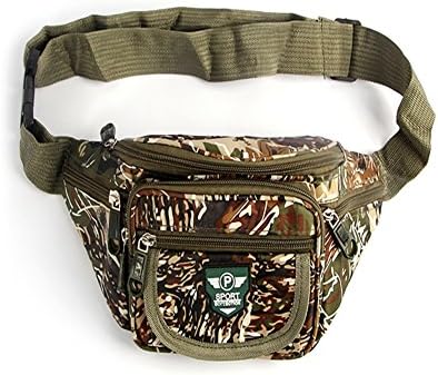 CNC-013 Waist Pack Bag Military Sport Fanny pack Hip Belt Bag Pouch for Hiking Cycling / Climbing / Outdoor Bumbag / 7.9 X 5.2 X 2.8 Inches / (Military)