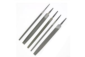 6 Inch 150mm Steel File Set for Metalworking and Wood Sanding, Medium-Toothed Alloy Steel Filing Tool Without Handle, Rust Pr