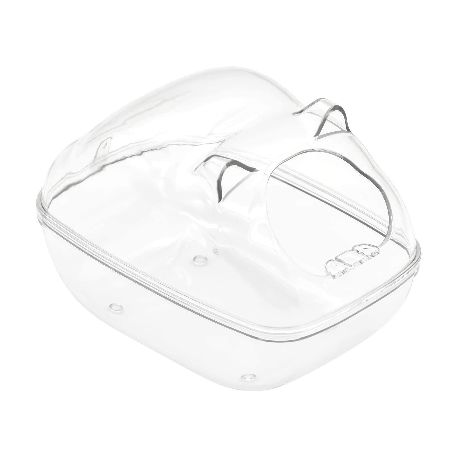 Skyzone Hamster Sand Bath Hamster Sand Bath Container Small Animal Bathtub, Sand Bath Syrian Hamster Toilet Dwarf Hamster Guinea Pig Pet Cage Accessories (Transparent)