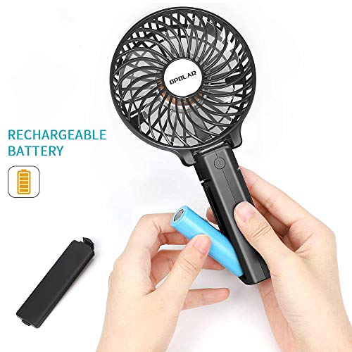 OPOLAR Handheld Portable Battery Operated Rechargeable USB Fan,Mini
