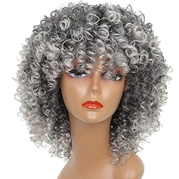 Amazon Com Long Red Black Afro Wig Kinky Curly Wigs For Black