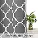 Flamingo P Moroccan Tile Blackout Curtains for Living Room Thermal Window Curtains 84 Inch Long Drapes Grommet Pattern Room Darkening Bedroom Curtains, Set of 2 Panels, Mild Gray