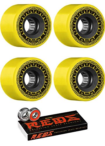 Bones Wheels 56mm ATF Rough Rider Tank Yellow Skateboard Whe