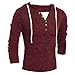 Men Blouse,Haoricu Autumn Winter Retro Men's Fashion Hooded Sweater Top Blouse Casual (M, Wine Red)