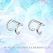 YFN Ear Cuff Earring for Women 925 Sterling Silver Non Pierced Ear Cartilage Clip Earrings for Women Girl