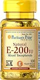 Puritan's Pride Vitamin E-200 iu Mixed Tocopherols Natural-100 Softgels