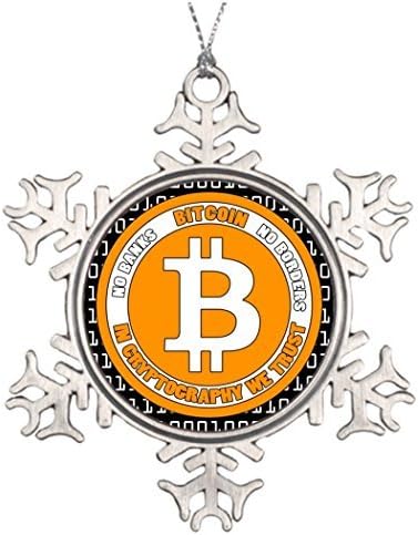Personalised Christmas Tree Decoration Bitcoin - M2 Personalized Snowflake Ornament Geek