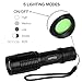 UOOTO Cree LED Tactical Flashlight - 5 Modes - Water-Resistant Handheld Flashlights & Zoom Function Tac Light for Camping, Hiking, Cycling, and Emergency Search Missions