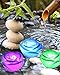 Valentine's Day Flameless Candles ,6-Battery Powered, Waterproof, Color Changing (7 Colors) LED Romantic Rose Flower Night Light Floating Candle.
