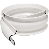 Dockmate C-Shape Dock Bumper for Posts and Edges, 6 ft, White | Double-formed construction resists impacts, installs with screws or nails (not included), 3-5/8 in H x 1-1/2 in W profile