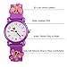 Venhoo Kids Watches 3D Waterproof Silicone Children Toddler Wrist Watch Time Teacher Birthday Gifts for 3-10 Year Old Kids Girls-Purple Butterfly
