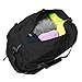 Coreal 60l Foldable Waterproof Travel Camping Duffel Luggage Gym Sport Bag with Shoe Compartment BK