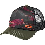 Oakley Men's Graphic Foam Trucker Hat, Flare Orange, One Size