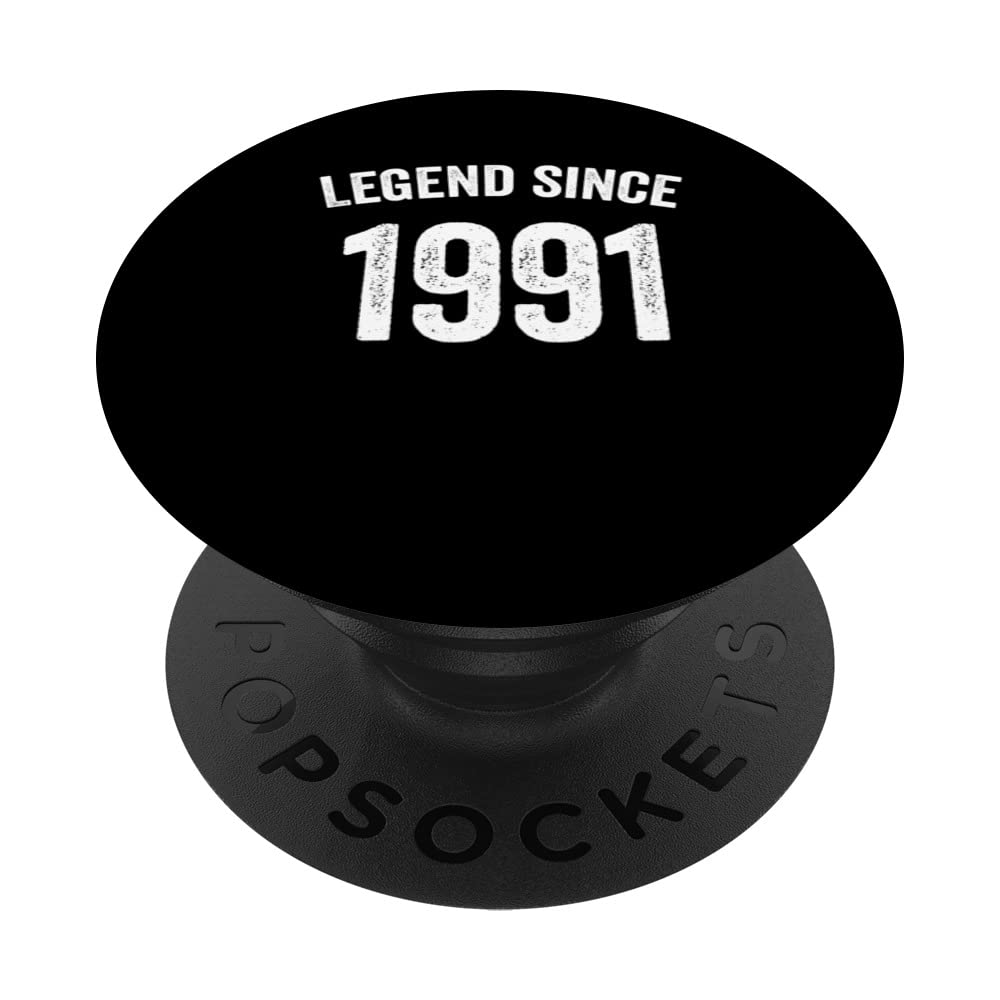 Vintage 1991 31st Birthday Idea for legend since 1991 PopSockets Swappable PopGrip