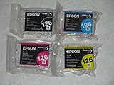 Genuine Epson 126 Ultra High Yield Color Ink Cartridge 4-Pack (Bk/C/M/Y)