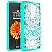 LG Tribute 5 / LG K7 / LG Treasure LTE Clear Case With HD Screen Protector, AnoKe [Scratch Resistant] Colors Totem Mandala Flower Ultra Slim Acrylic Hard Cover TPU Bumper For LG K7 TM CH Mint