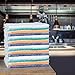 Arkwright Qwick Wick Bar Mop Towels - (Pack of 12) 100% Cotton Quick Dry Dishcloths, Super Absorbent Multipurpose Cleaning Rags for Restaurants, Kitchen, Bathroom, Hotel, 16 x 19 in, Gold Stripe