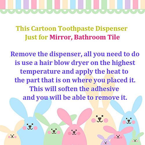 Lexitek baby Toothbrush Dispensers,kids Hands Free Toothpaste Dispenser children Automatic Cartoon Cute Animal Toothpaste Squeezer Good Gift for Children (Pig) - Thumbnail 6