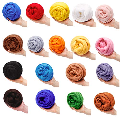 2 Jupean+3+53oz+Felting+Supplies+Spinning