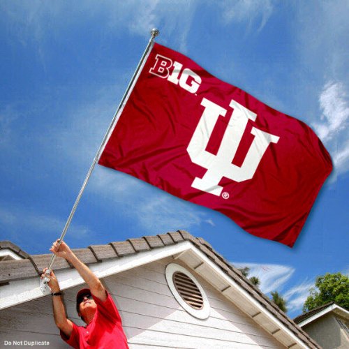 College Flags & Banners Indiana Hoosiers 3x5 Foot Flag - Double-Sided Polyester, Officially Licensed, With Grommets For Pole Or Wall - View #3