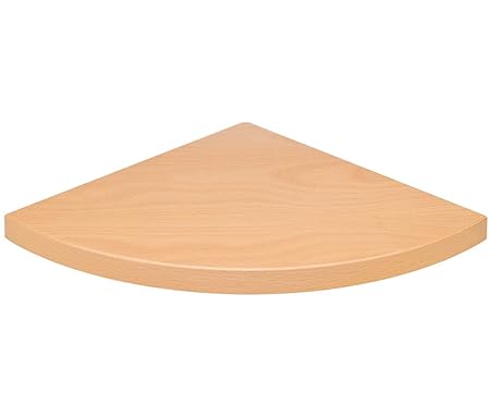 Eckregal / Wandregal DESIGN | verdeckte Befestigung | 30x30x2,2 cm - Buche