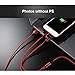 Multi USB Cable-ZACTEK- Charging Cable Nylon Braided(4.0ft) 3 in 1 USB Charger Cable for Mobile Phones Tablets and More (red)
