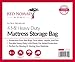 Red Nomad Mattress Bag for Moving and Storage - 2 Pack Plastic Cover Protector (Queen)