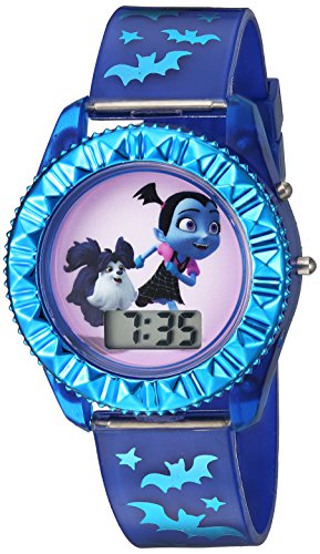 Disney Girl's Quartz Plastic Casual Watch, Color:Blue (Model: VMP4004)