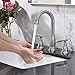 Phiestina 3-Hole 8 inch 2-Handle Brushed Nickel Widespread Bathroom Faucets with Valve and Metal Pop-Up Drain Assembly, WF017-4-BN