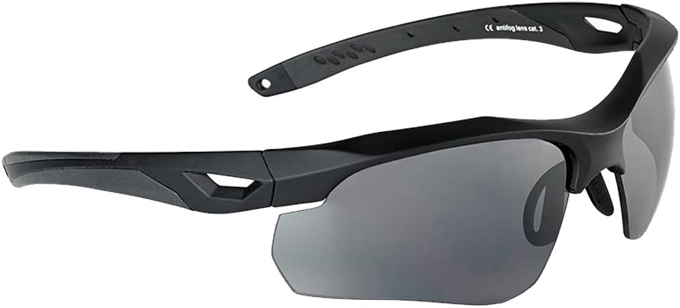 Swiss Eye Skyray Sunglasses 2 Changeable Lenses Black Rubber Frame