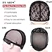 Wig Cap Black Double Lace Wig Caps for Making Wigs with Adjustable Straps and Combs Extra Large Glueless Wig Cap for Big Head for Women 58cm FU SHEN (Black, XL) ……