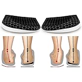 BIGGCOOL Corrective Insoles for Supination & Over-Pronation, Orthotics Medial & Lateral Heel Wedge Inserts for Foot Alignment, Bow Legs, Knee Pain (Black-2 Layers, L: Women 8-12/Men: 7.5-13)