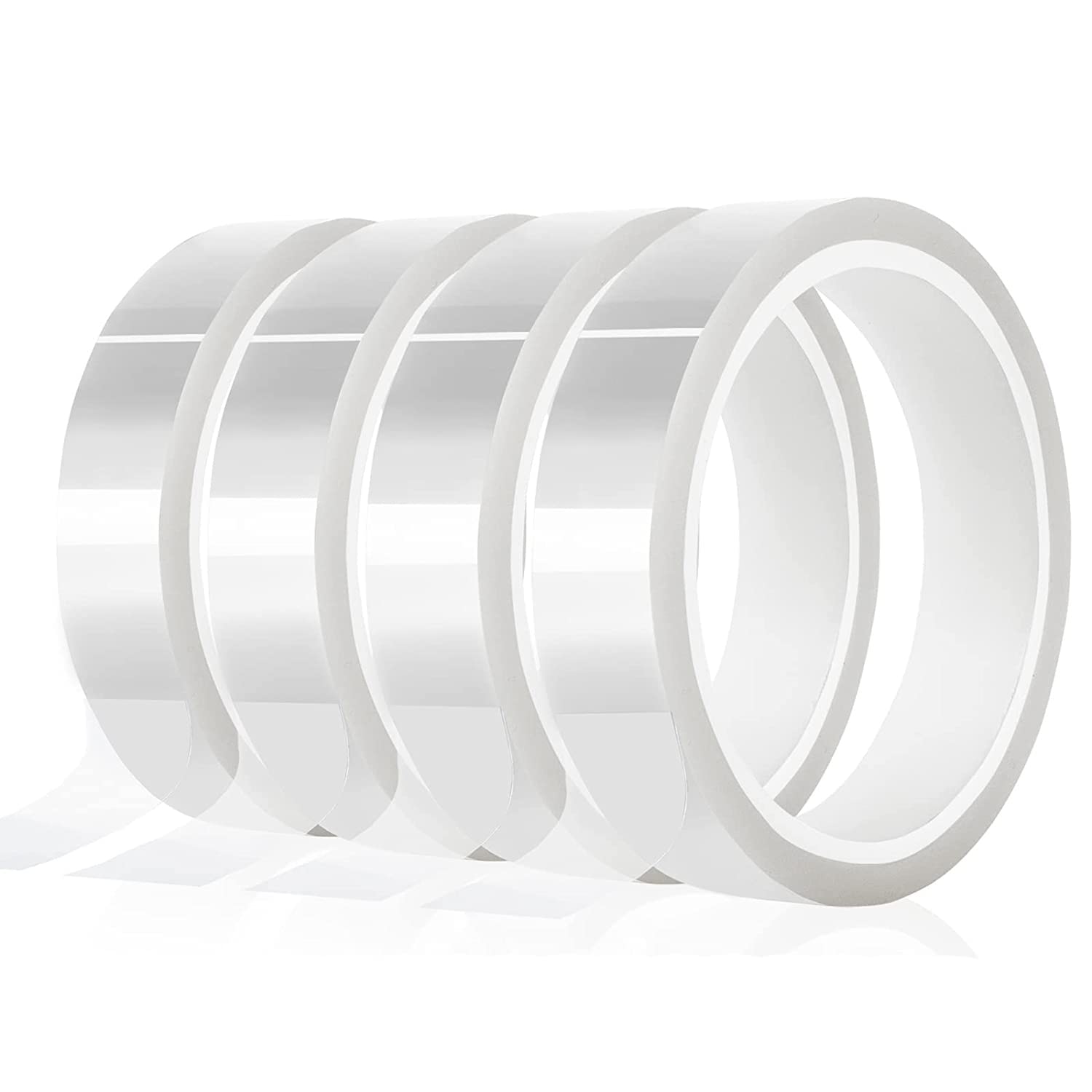 Hausdec 4 20mm X33M(108Ft) Clear Heat Tape for Htv Electrical Tape Transparent High Temperature Sublimation Heat