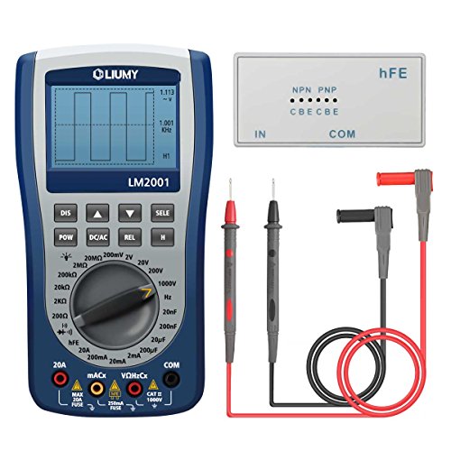 Oscilloscope Multimeter, LIUMY Professional Handheld LED Scopemeter Oscilloscope Multimeter with 200ksps A/D Automatic Waveform Capture Function, DC/AC Voltage /Current, Resistance Test with Backlight