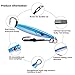 Saltwater Lead Vertical Jigs, Goture Artificial Bait Boat Fishing Lures Jigging Lures - Pack of 3