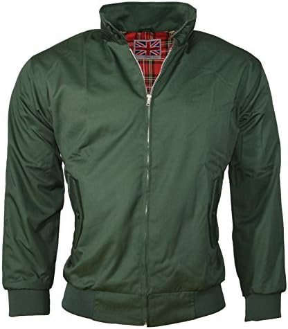 Urban Couture Clothing Adults Classic Harrington Jacket MOD Retro Scooter Summer Jacket - 8 Colours - XS-5XL!