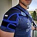 Tribe Lifting Shoulder Support Brace - Non-Slip Neoprene Posture Support | for Men and Women (Blue)