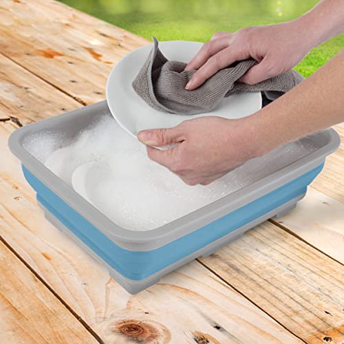 Collapsible Bucket 10Liter Multipurpose Wash Bin for Camping, Beach