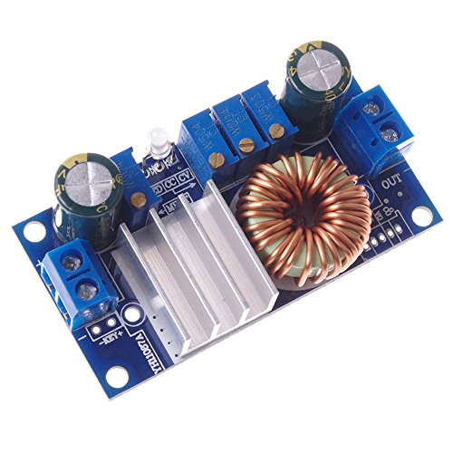 Qianson 5A MPPT Solar Panel Controller DC/DC 6V-36V to 1.25-32V Constant Current Voltage Buck Step Down Power Module
