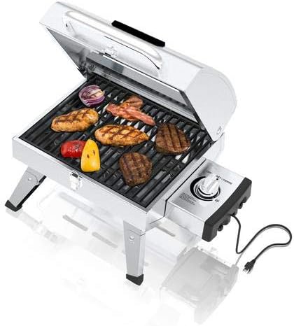 review GrillPro Table Top Portable Electric Grill in Stainless Steel