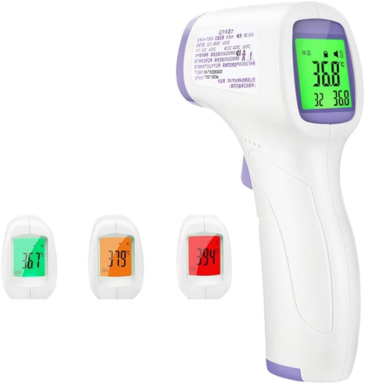 Non-contact Infrared Forehead Thermometer Gun Thermometer, High Precision Digital Thermometer Thermometer for Children and Infants, 1S Fast Temperature Measurement, With LED Backlight Display