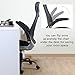 OWLN Ergonomic High Back Mesh Office Chair with Adjustable Armrest Swivel Computer Task Chair