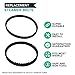 Crucial Vacuum Replacement Vacuum Belts Compatible with Bissell Part # 2036804, 203-6804, 203-6688 & Models 9200, 9300,9400, 8920 Powerful Long Lasting Vac Belts – Bulk (4 Pack)