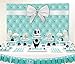 Funnytree 7x5ft Durable Fabric Diamonds Bowknot Co Blue Tufted Backdrop No Wrinkles Breakfast Sweet 16 Birthday Party Background for Photography Bridal Shower Banner Baby Girl Photo Booth