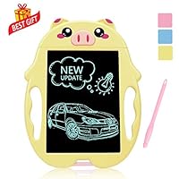 SLHFPX LOFEE Boogie Board LCD Writing Board, LCD Writing Tablet Magnetic Drawing Tablet for Kids Adults Reusable Erasable Ewriter Best Gifts for Kids Boys Girls 8-12 Yellow