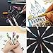 Metallic Marker Pens - Finer Point, for Scrapbook Photo Album Markers, Rock Painting, Gift Card Making, Calligraphy, Lettering, 12 Assorted Colors in 1 Set