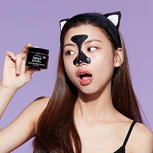 I DEW CARE Magic Chrome Mask Space Kitten 2.87 Ounces, Exfoliating Galactic Peel Off Mask, Peel-Off Mask Shimmers, Brightens Exfoliates Skin, Charcoal Blackhead Remover, Deep Cleanses Pores